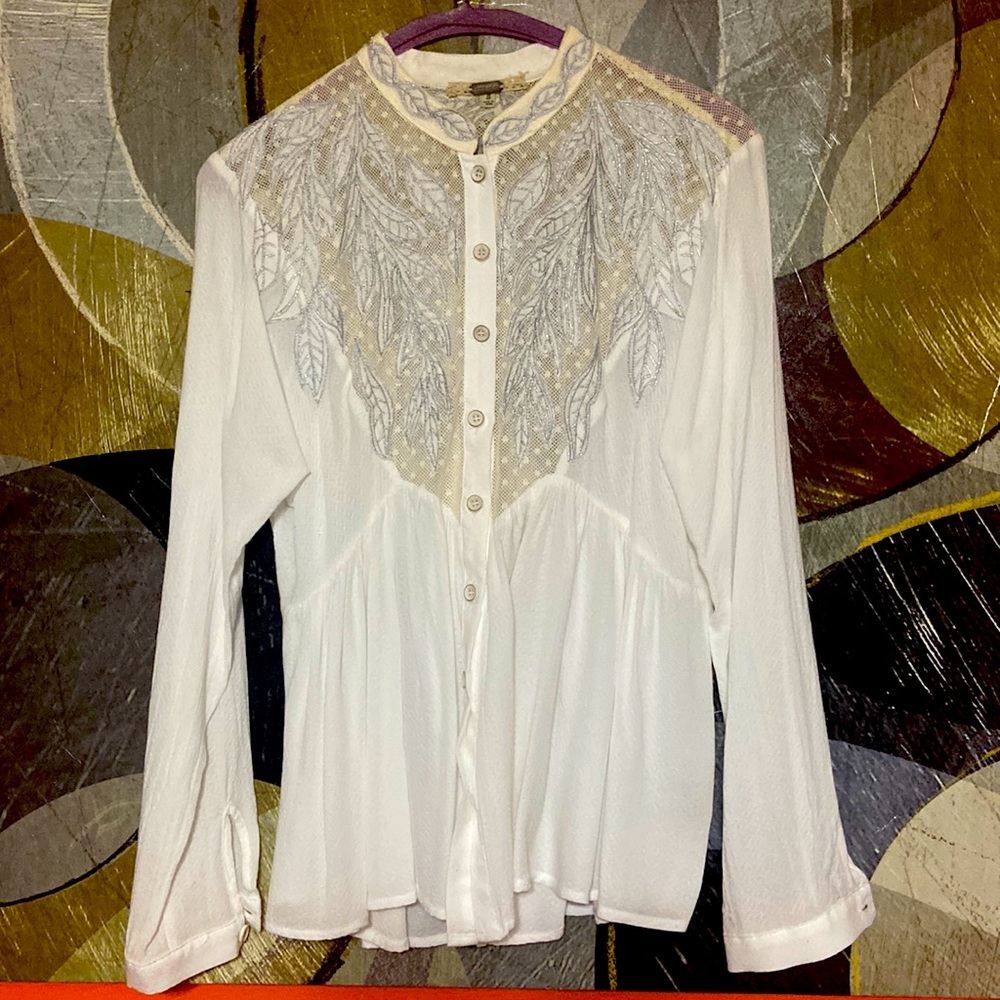 Gimmicks button up long sleeve top